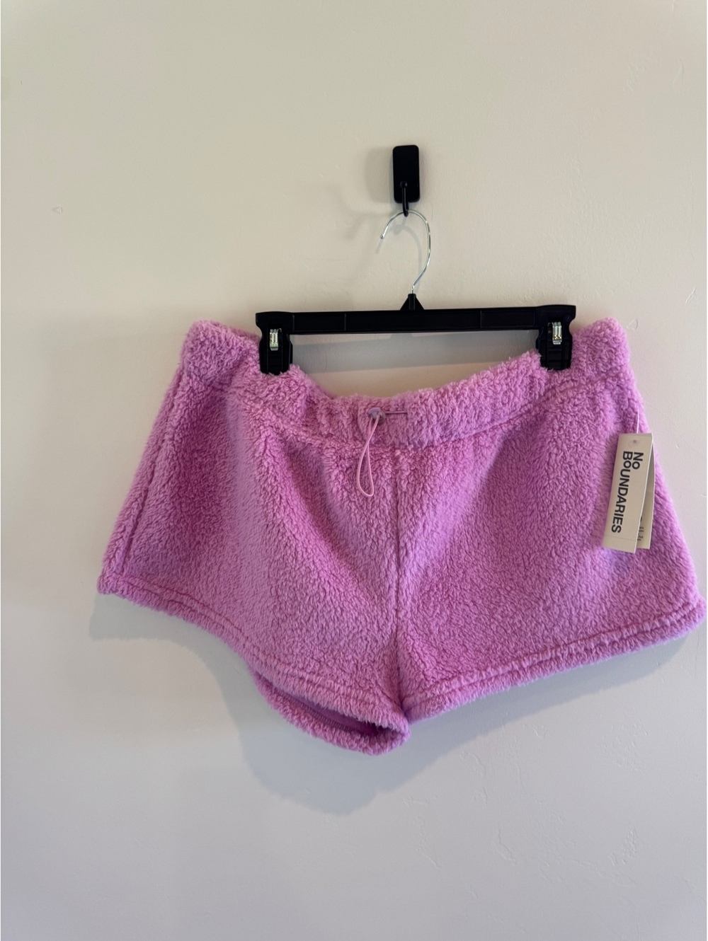 Pink Fuzzy Sherpa Lounge Shorts Size XL NWT Cozy Plush Pajama Shorts